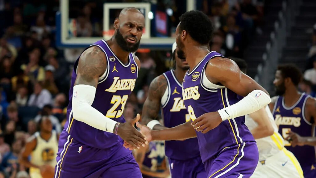 Bronny James sets up father LeBron in Lakers win