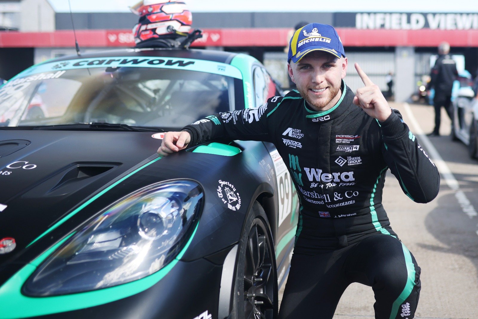 Three wins for Team Parker driver Marshall as he continued good form from the end of last year