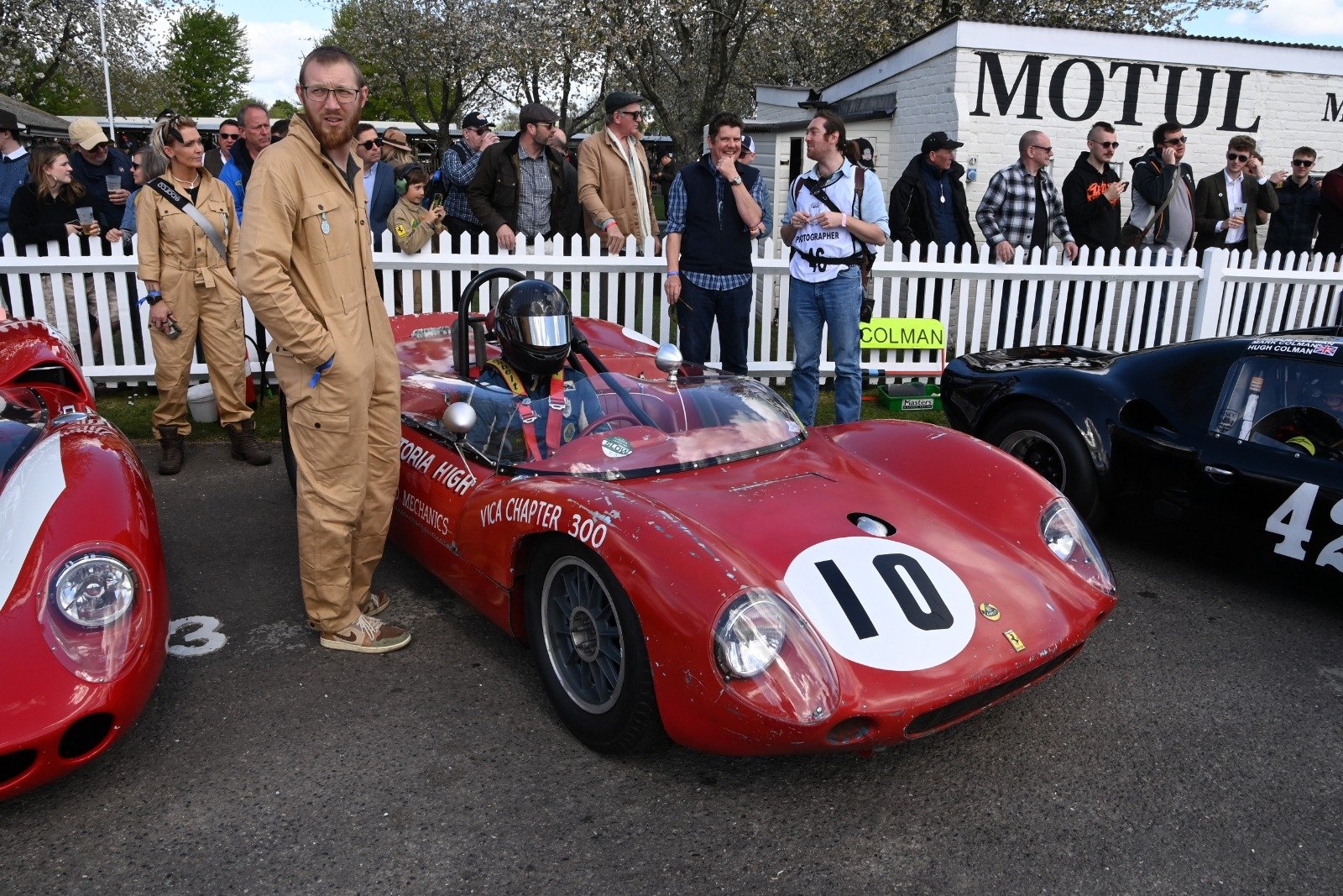 Ferrari-engined Lotus at Goodwood Members' Meeting