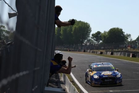 Sutton takes 50th win in dramatic race one