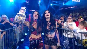 Paige & Brie Bella Hang On To Women’s Tag Titles Following WWE SNME