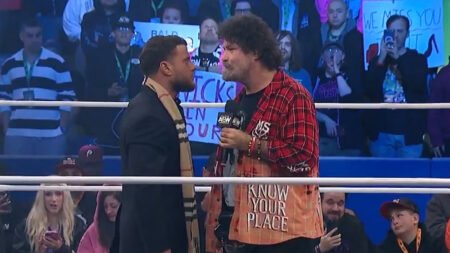 Mick Foley Debuts During AEW Double Or Nothing Buy-In, Has War Of Words With MJF