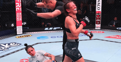 Video: Alice Ardelean hits historic Capsule Lock submission at UFC Vegas 117