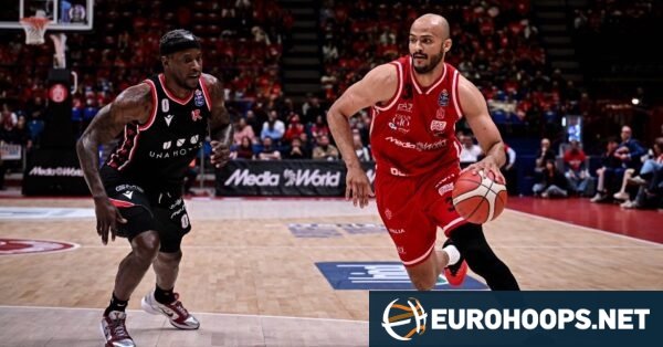 Olimpia Milano jumps to 2-0 in Legabasket playoffs