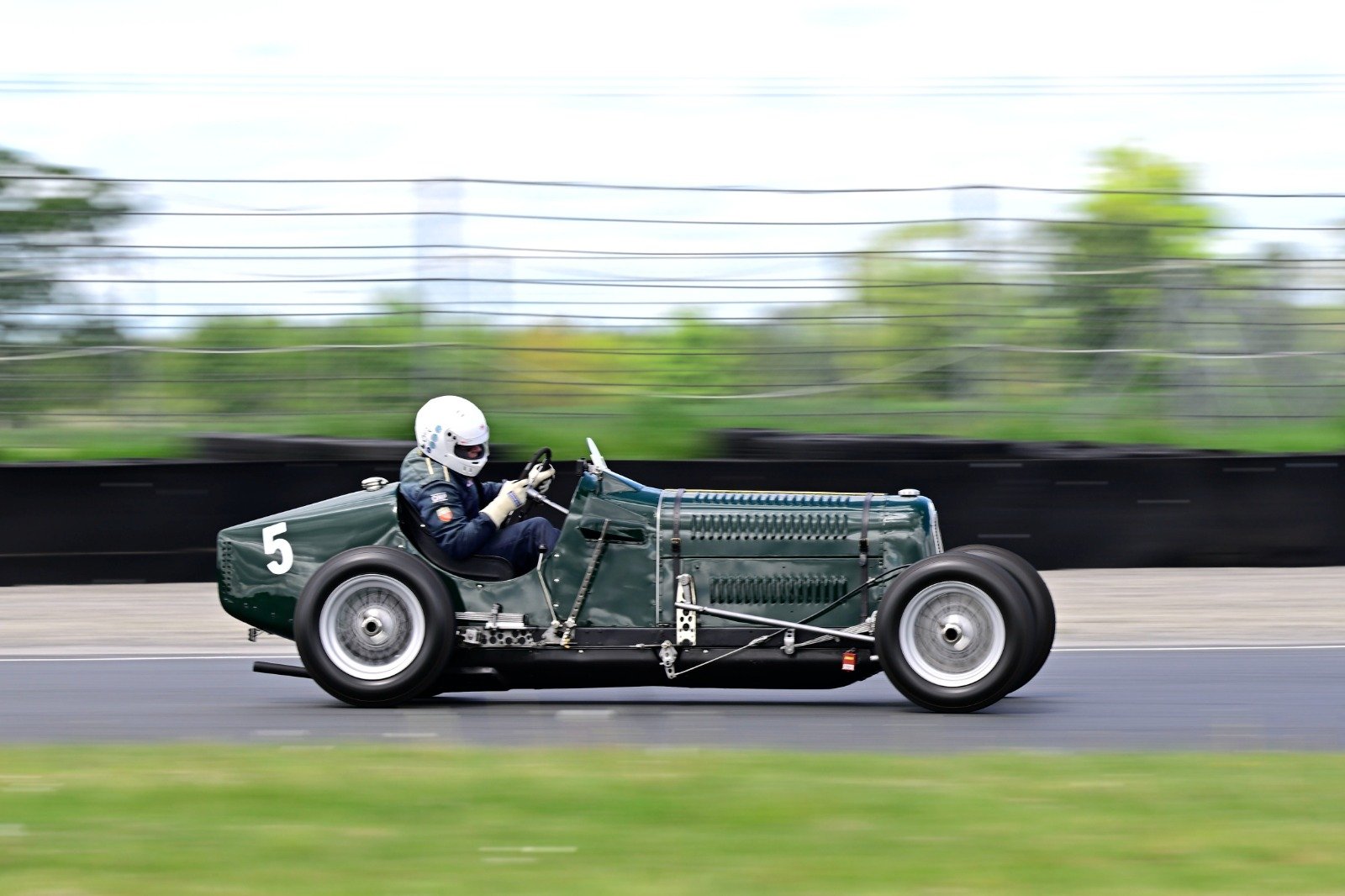 Ian Balmforth's Frazer Nash was victorious in both Pre-'55 HRCA races