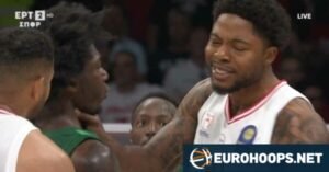 Tyrique Jones grabs Kendrick Nunn by the throat, both end up ejected