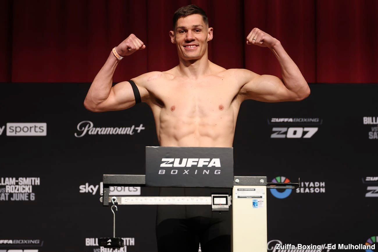 Image: Ryan Rozicki Raises Judge Concerns After Making Weight For Chris Billam-Smith Fight June 6