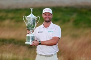 Wyndham Clark clings on to win second US Open title