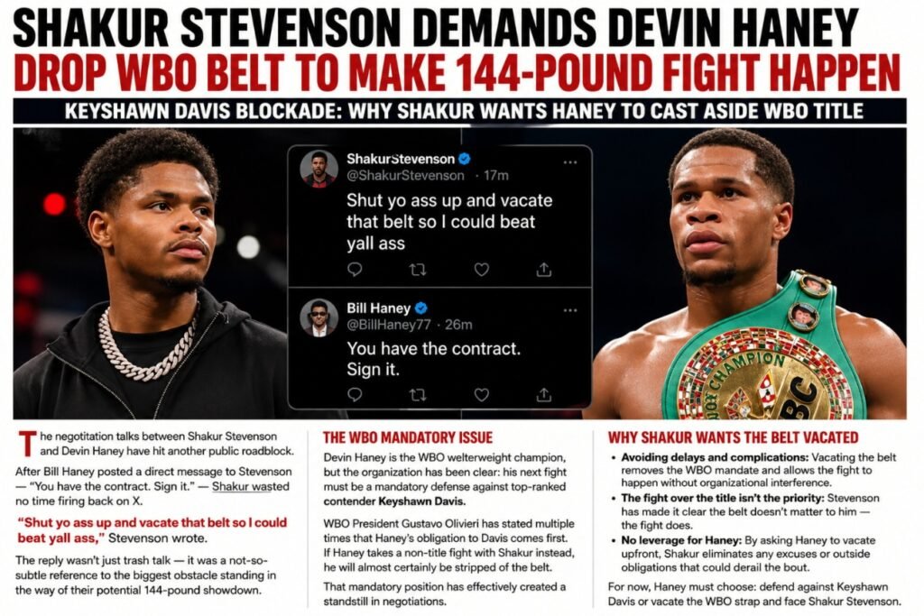 Shakur To Bill Haney: Tell Devin To Vacate The Belt So I Can Beat His Ass