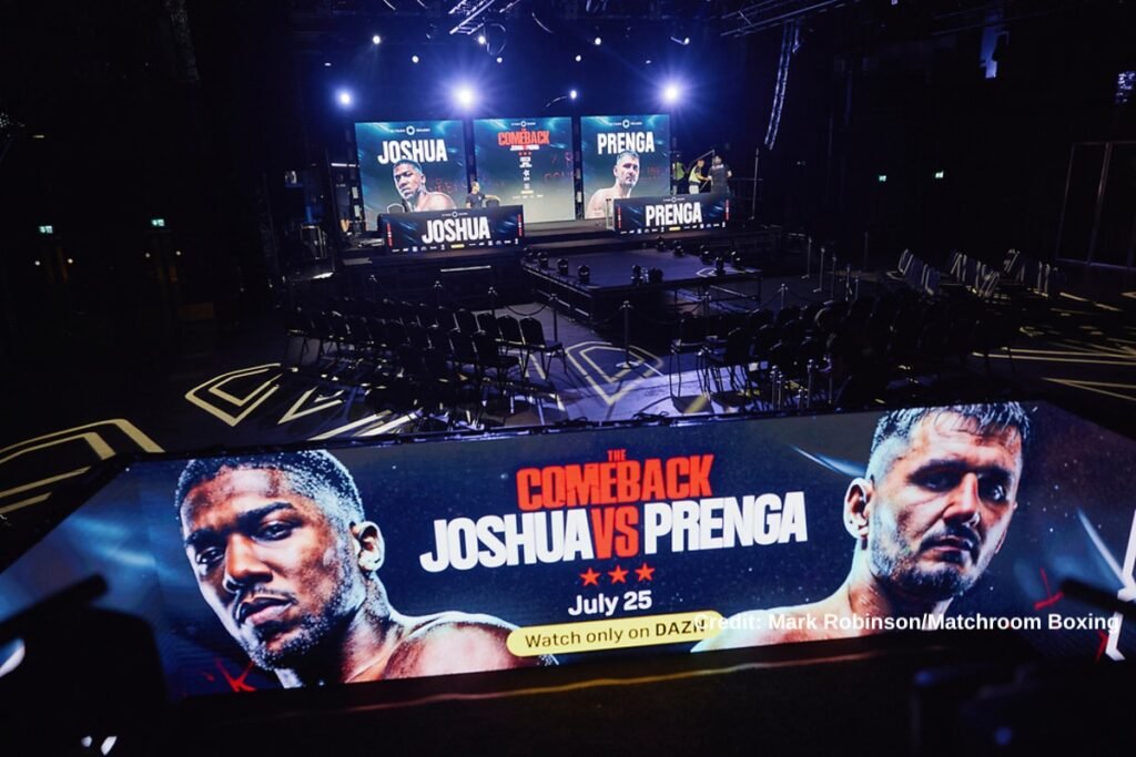 Anthony Joshua invites Tyson Fury into ring after July 25 fight: “If you’re serious”