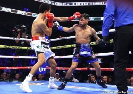 Rafael Espinoza Already Ruined One Top Rank Featherweight Plan. Is Bruce Carrington Next?