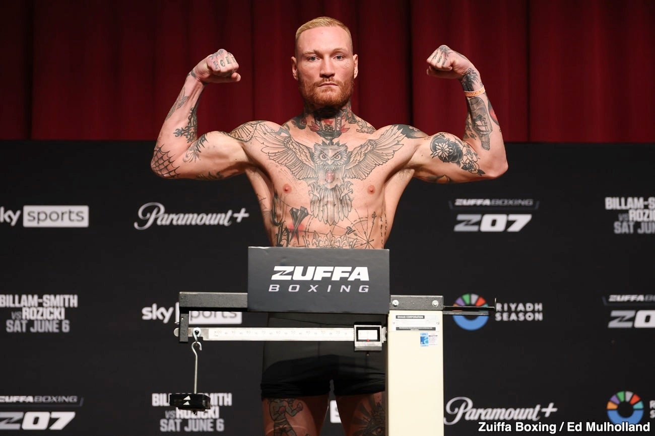 Image: Ryan Rozicki Raises Judge Concerns After Making Weight For Chris Billam-Smith Fight June 6