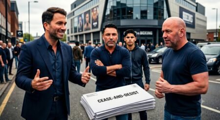 Eddie Hearn Claims DAZN Sent Zuffa Boxing Cease-And-Desist Before Golden Boy