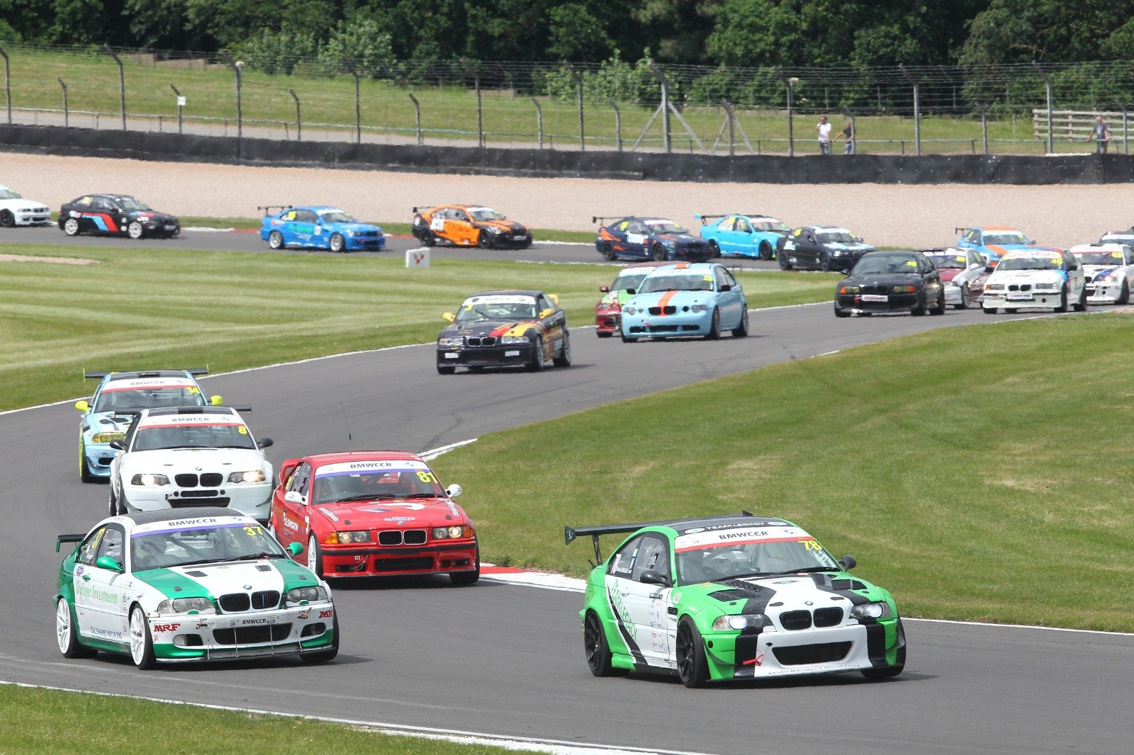 In addition to the historic grids, there was also a huge field of 750MC BMWs