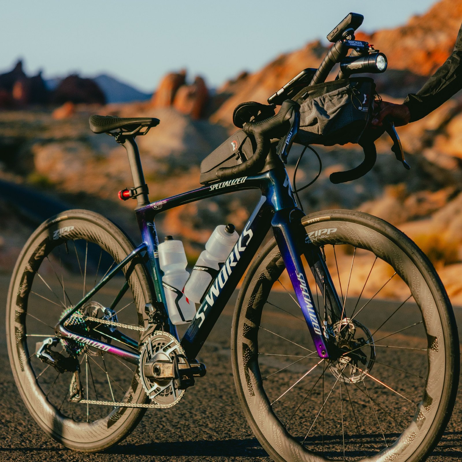 Lael Wilcox's Specialized Roubaix for her 2026 Guiness World Record attempt