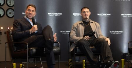 Eddie Hearn doesn’t want Tom Aspinall fighting on current UFC contract: ‘F*ck that! I won’t let him do it’