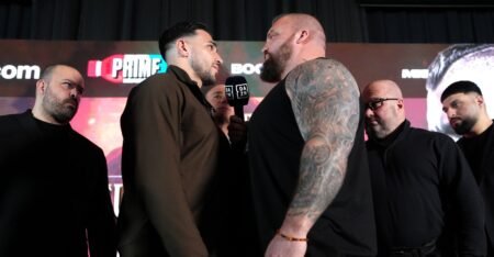 Tommy Fury vs. Eddie Hall weigh-in video