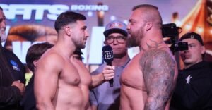 Eddie Hall has over 100-pound weight advantage over Tommy Fury in Misfits Boxing 27 main event