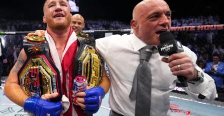 ‘I stopped him twice that night’: Justin Gaethje doubles down on Ilia Topuria not deserving rematch after UFC White House