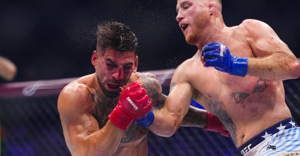 Justin Gaethje responds to Ilia Topuria’s first-round knockout prediction: ‘He is in the hospital right now and I’m not’