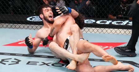 UFC Vegas 119 video: Murtazali Magomedov pulls off rare Scottish twister submission to tap Melsik Baghdasaryan
