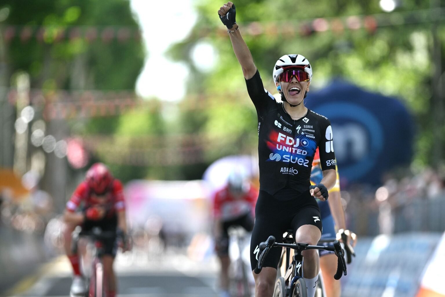 ‘I had to stay fresh in the head and keep my nerve, but that’s it, I’ve done it’ –20-year-old Célia Gery wins stage 7 of the Giro d’Italia Women