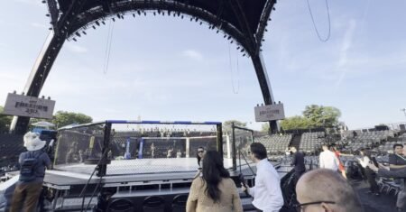 Video: First look at UFC White House octagon on South Lawn
