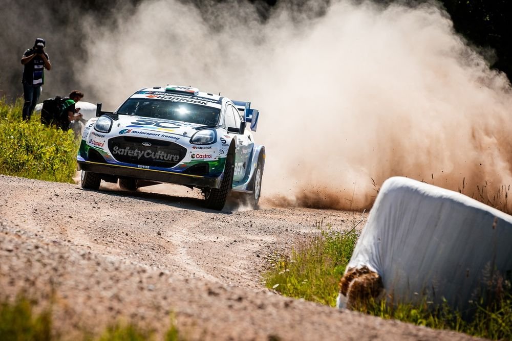 Josh McErlean retired his M-Sport Ford World Rally Team Ford Puma Rally1
