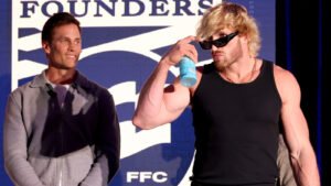 Former NFL Quarterback Tom Brady Slaps WWE Star Logan Paul During FanaticsFest