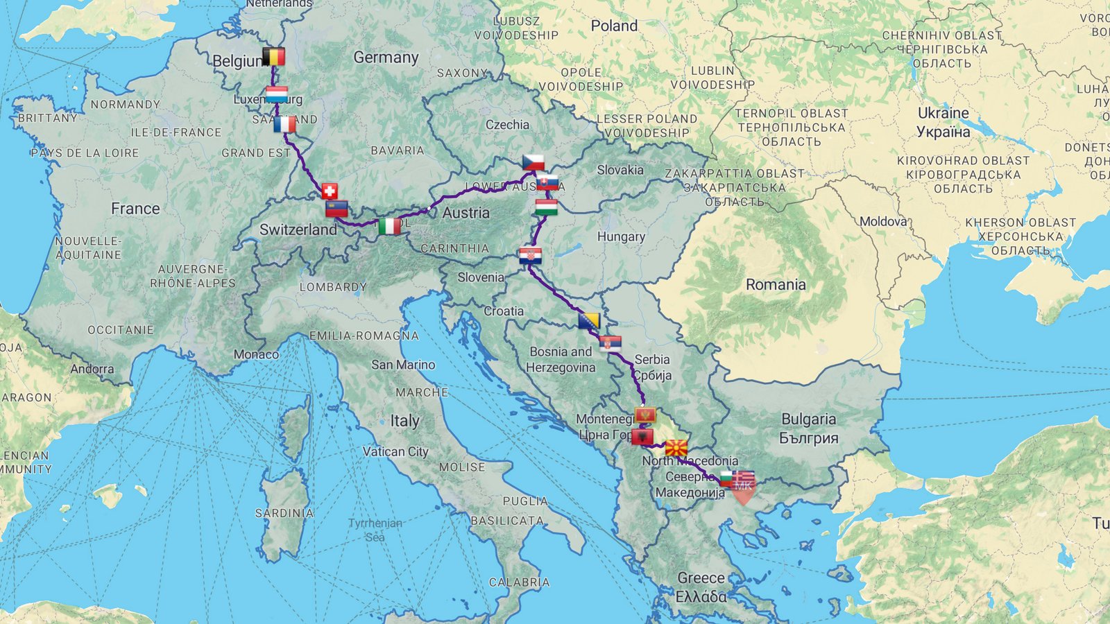 route map
