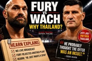 Eddie Hearn reveals why Tyson Fury chose Thailand for comeback fight
