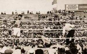 Jack Dempsey Drops Jess Willard Seven Times To Capture The Heavyweight Crown, July 4, 1919