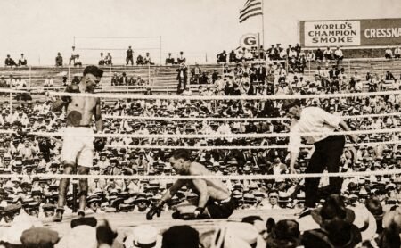 Jack Dempsey Drops Jess Willard Seven Times To Capture The Heavyweight Crown, July 4, 1919