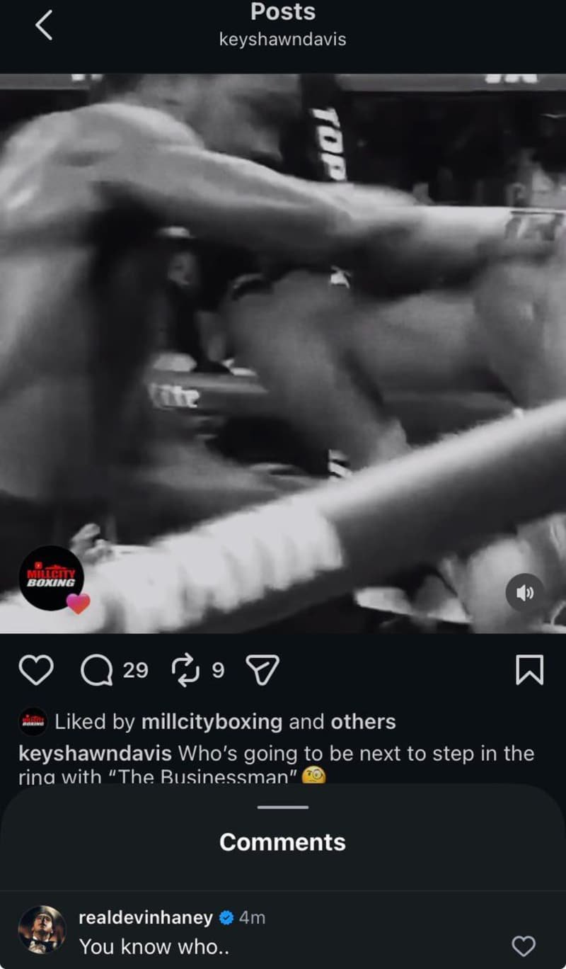 Image: Devin Haney Shifts Focus To Keyshawn Davis