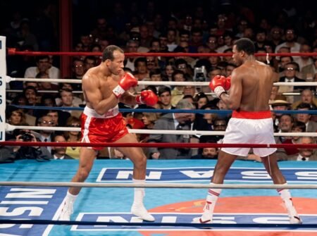 Larry Holmes Stops James ‘Bonecrusher’ Smith In First IBF Title Defense
