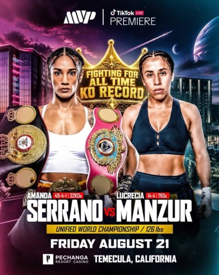 Amanda Serrano Returns Against Lucrecia Manzur on August 21