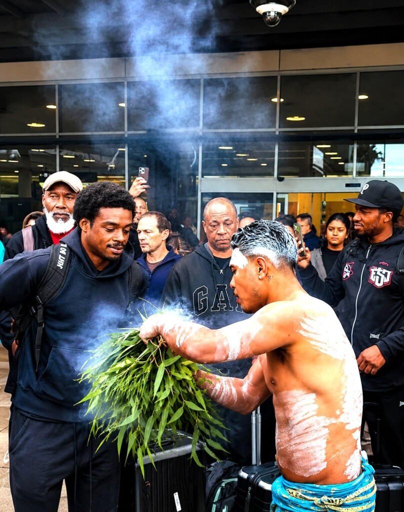 Errol Spence Jr. Receives Traditional Welcome in Australia