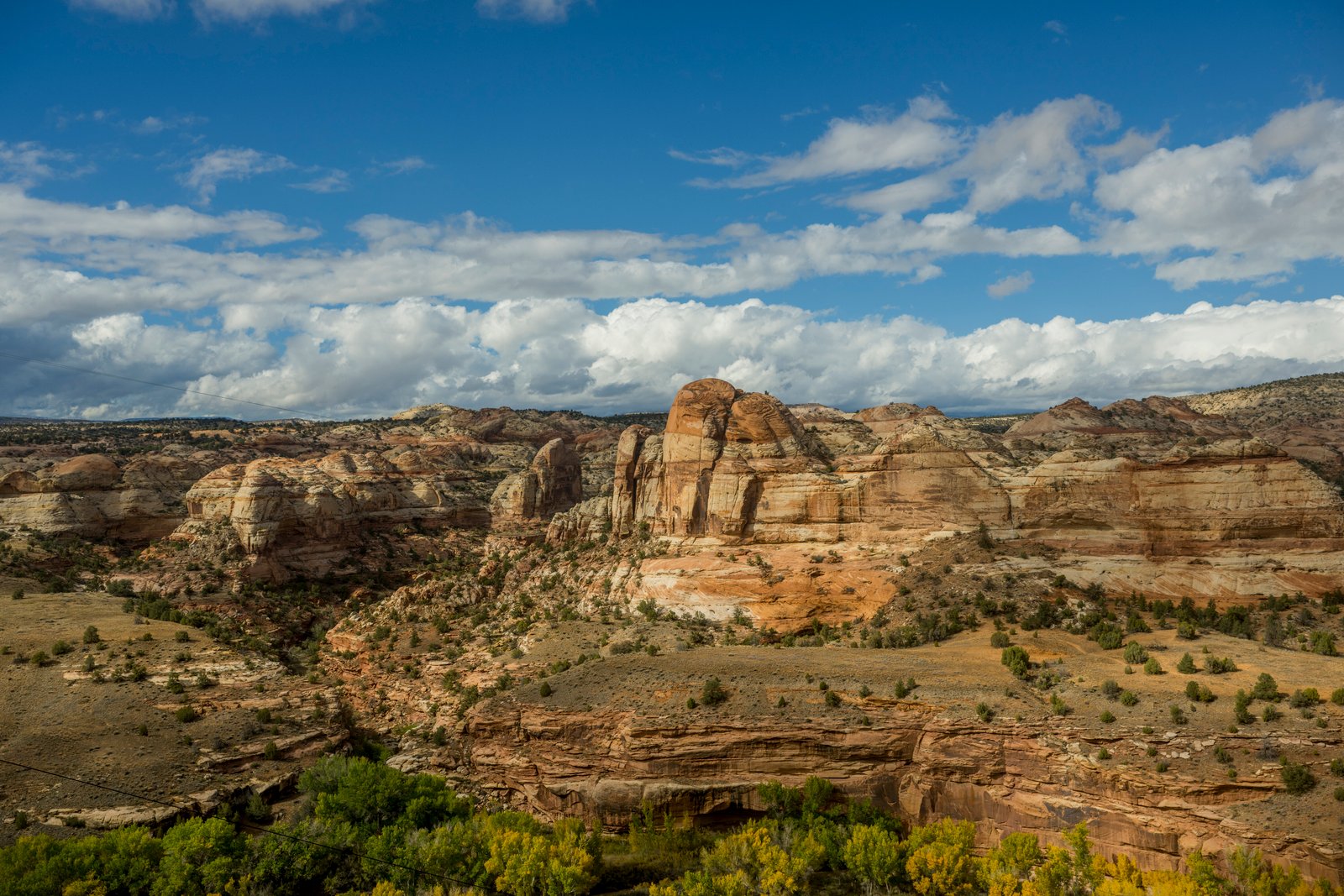 View from Highway 12 over the landscape of Escalante River Canyon, Grand Staircase-Escalante National Monument