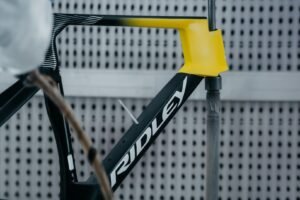 Torstein Træen, is riding a custom Noah Fast 3.0 hand-painted by the Ridley CEO himself