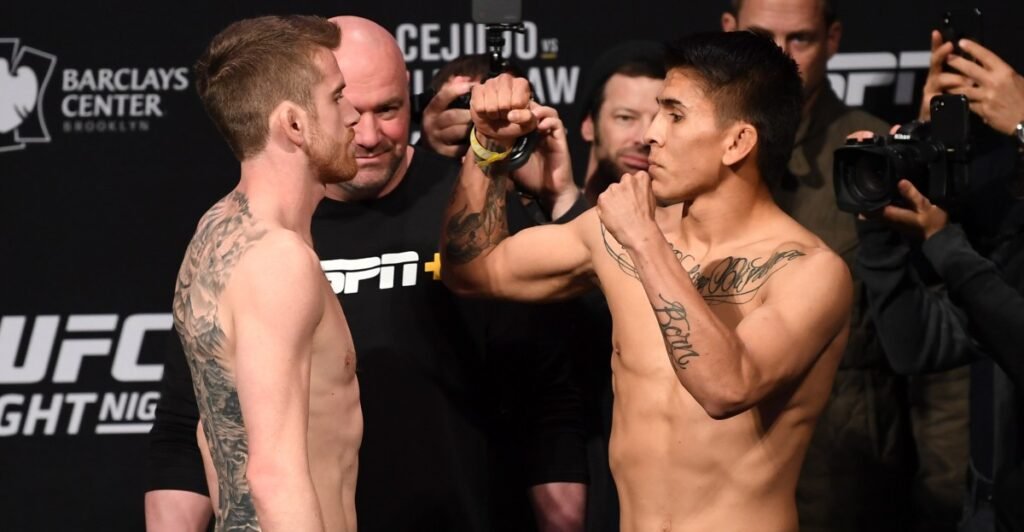 Mario Bautista reminded about past loss against Cory Sandhagen after UFC tagged him in submission video