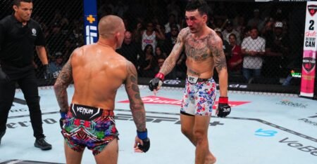 Max Holloway gives his opinion on whether Conor McGregor would meet him in the middle for a ‘point down’ slugfest
