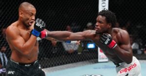 UFC 329 video: Damian Pinas finishes Cesar Almeida with 1-punch knockout