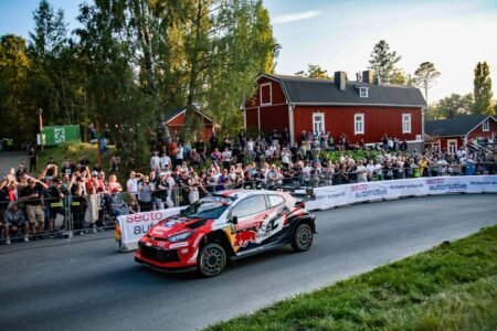 Ogier claims lead after incident packed morning