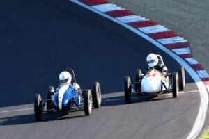 Historic single-seaters celebrate a century of power at Brands Hatch