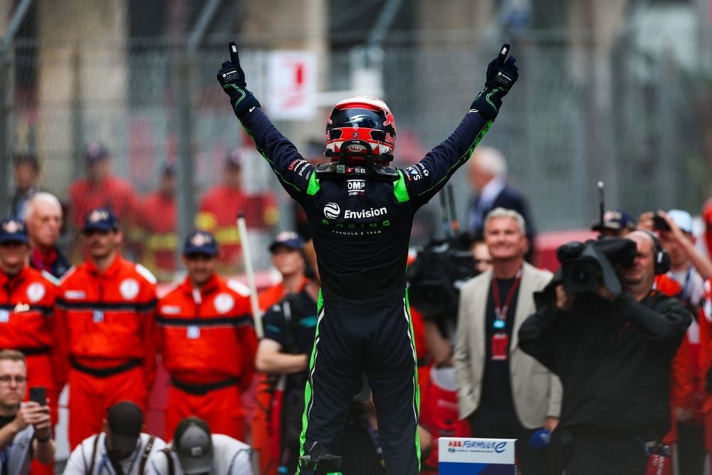Buemi took his first Formula E victory in six years at the 2025 Monaco E-Prix
