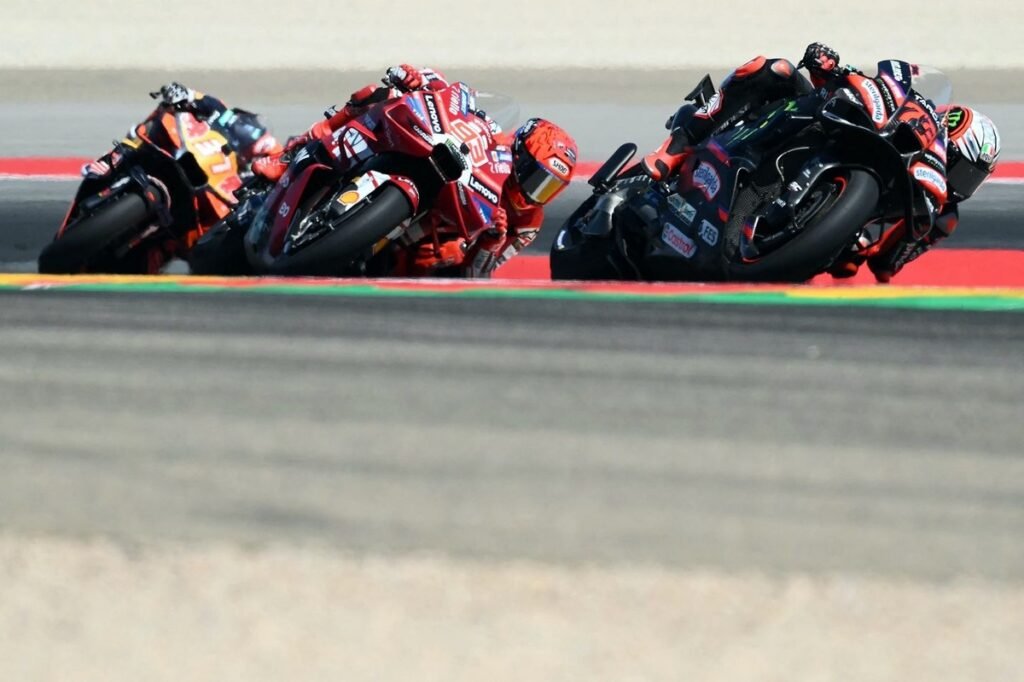 The “scary” slipstream battle between Marquez and Bezzecchi that decided the Aragon GP