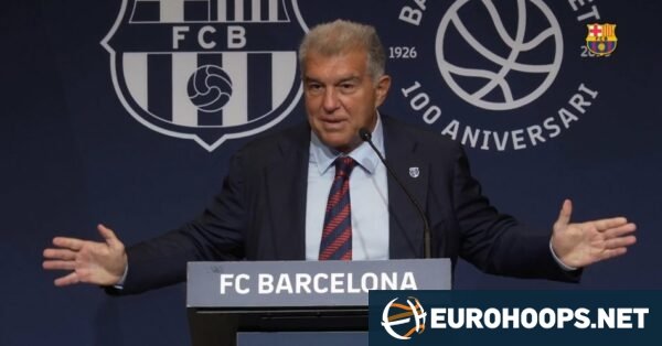 Laporta reivindica el carácter polideportivo del Barça en el centenario del baloncesto azulgrana