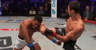 Usman Nurmagomedov torches Archie Colgan in the first round at PFL New York.