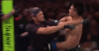 UFC Shanghai video: Song Yadong collides with Usman Nurmagomedov after insane knockout over Umar Nurmagomedov