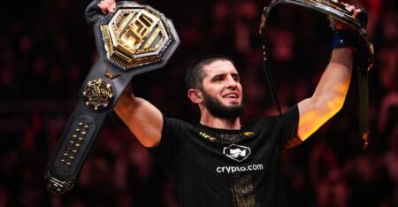 Islam Makhachev’s coach argues a win at UFC 330 puts him in consideration as the greatest of all-time